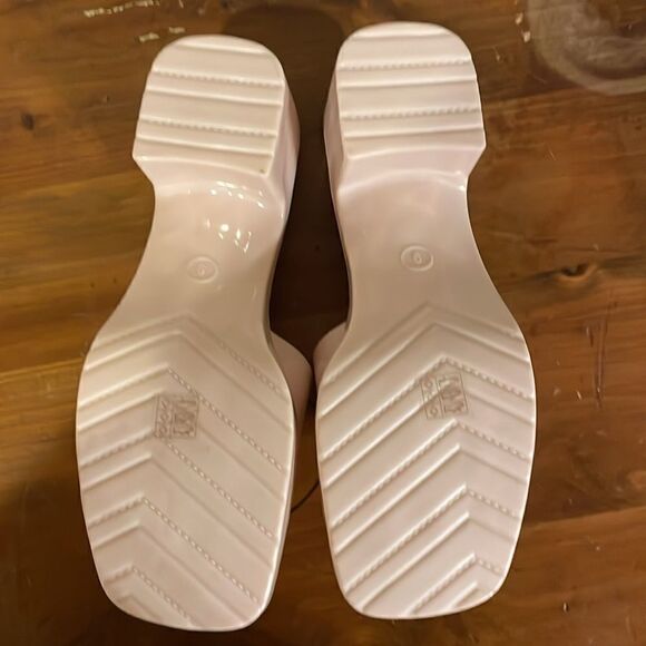 Urban Outfitters Pink Vista Jelly Platform Heeled Sandals - Picture 6 of 7